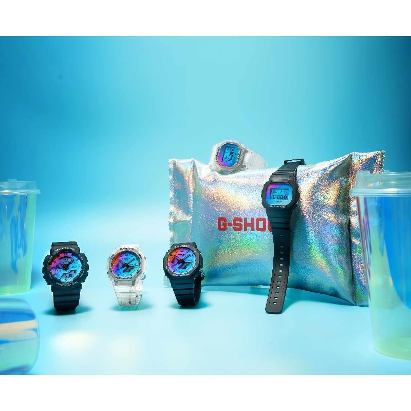Casio G-SHOCK Men's Resin 200M Water Resistant Analog Shock Resistant Quartz Watch GA-2100SR-1APRT