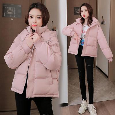 Down Cotton Jacket Coat Women Short Puffer Parka Winter Cotton Coat Student Outwear Casual Warm Hooded Padded Coat Tops