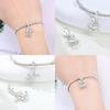 charms copper original Blue zirconia simple butterfly swan pendant beads fit bracelet women jewelry diy fine gift making