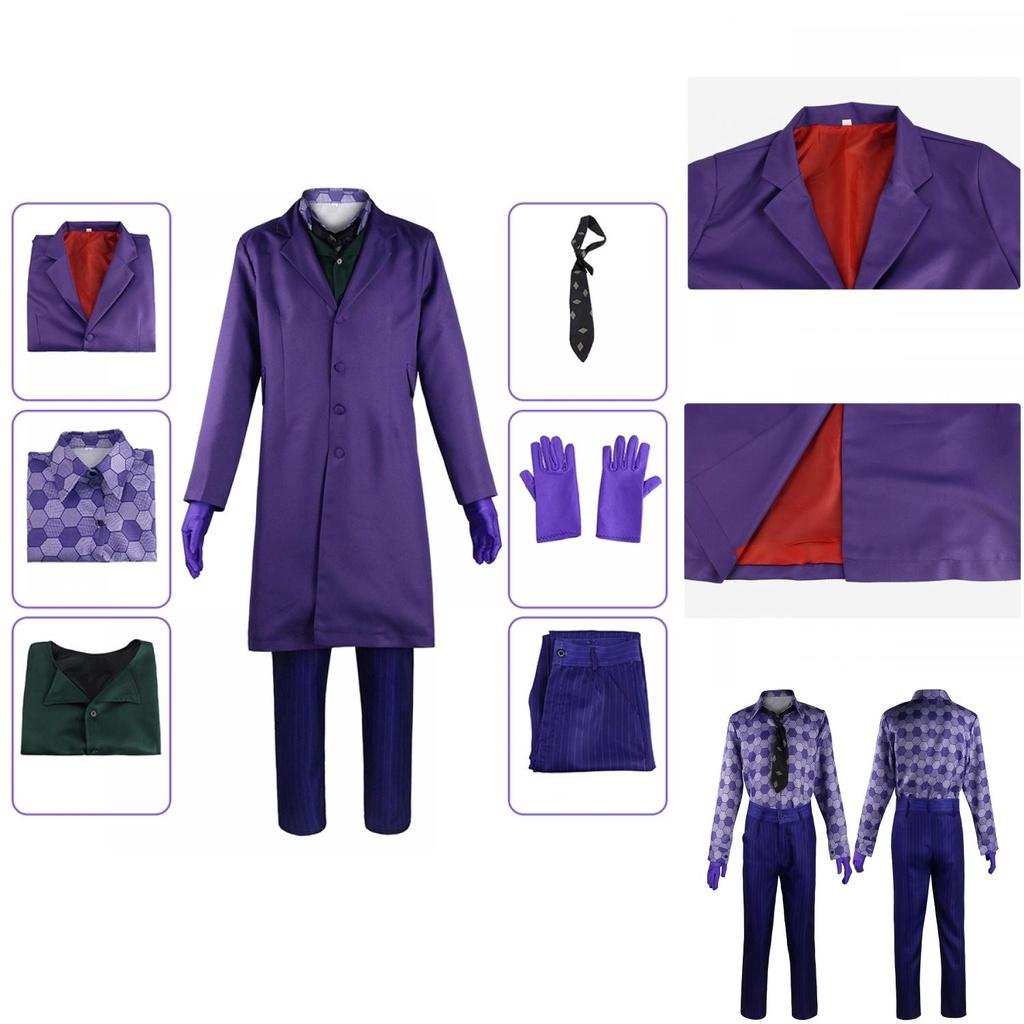 The Dark Knight Joker Suit Coat Cosplay Costume For Halloween And More