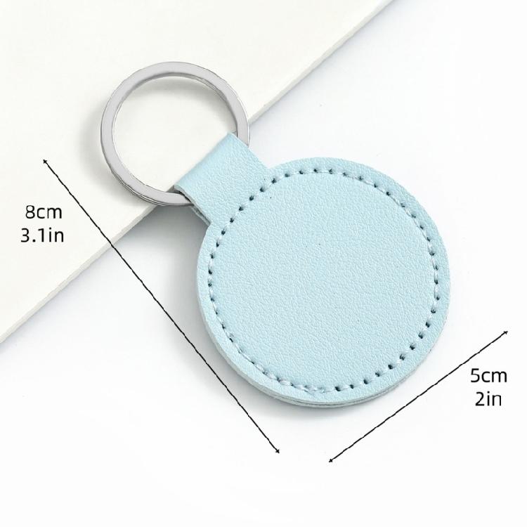 Slim PU Keychain With Reinforced Metal Clip Light Weight Key Management Solution For Home And Vehicle Key