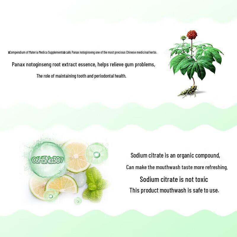 Yaboshi Fresh Brightening Mouthwash with Baking Soda