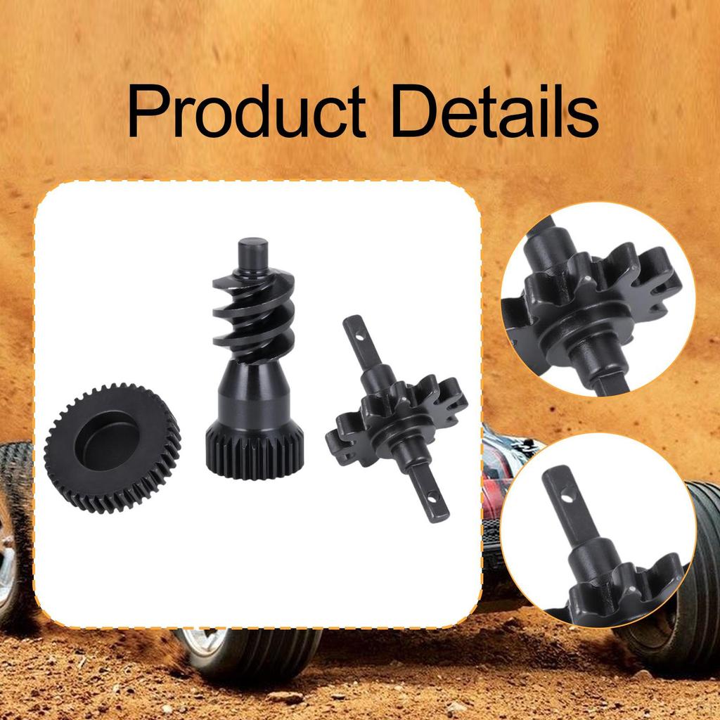 3x RC Car Transmission Gearbox Gears Set Crawler Part Easily Installation Metal Spare Repair