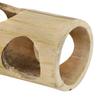 Pet Hamster Bamboo Tunnel Tube Shape Toy for Playing Tooth Grinding(S)