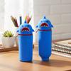 New 1pc Cute Foldable Pencil Case Silicone Dirt Resistant Pen Container Broken-resistant Animal Shape Pencil Holder for Students