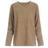 Shop   Women Tail Plain V Neck Long sleeVe T shirT Dai Wsh 1056 Black