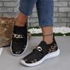 New Summer Fashion Walking Women's Flat Shoes Metal Decorative Mesh Comfortable Breathable Casual Sports Shoes NO:026