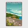Tourist Attraction Pacific Coast Highway Art Posters Wall Art Metal Painting Vintage Garden Tin Sign Home Decor Room Decoration