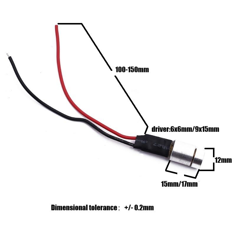 Mini Dot Size Red Laser Module 650nm 1mW Class II Laser Module 5v