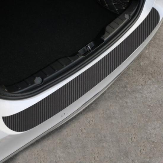 Carbon Fiber Car Rear Bumper Protector Cover Corner Trim Sticker Accessories Kit