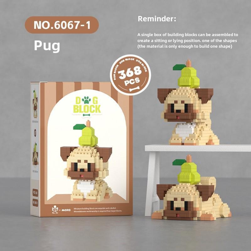 "Mini Particle Assembly Block Toys: Educational Cat Puzzle Ornaments for Kids, Compatible with LEGO"