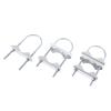 M6U Bolts Heavy Duty Anti-Rust Mast To Mast Mount Bracket Kit For TV CB Ham Double Antenna Mast Clamp V Jaw Block