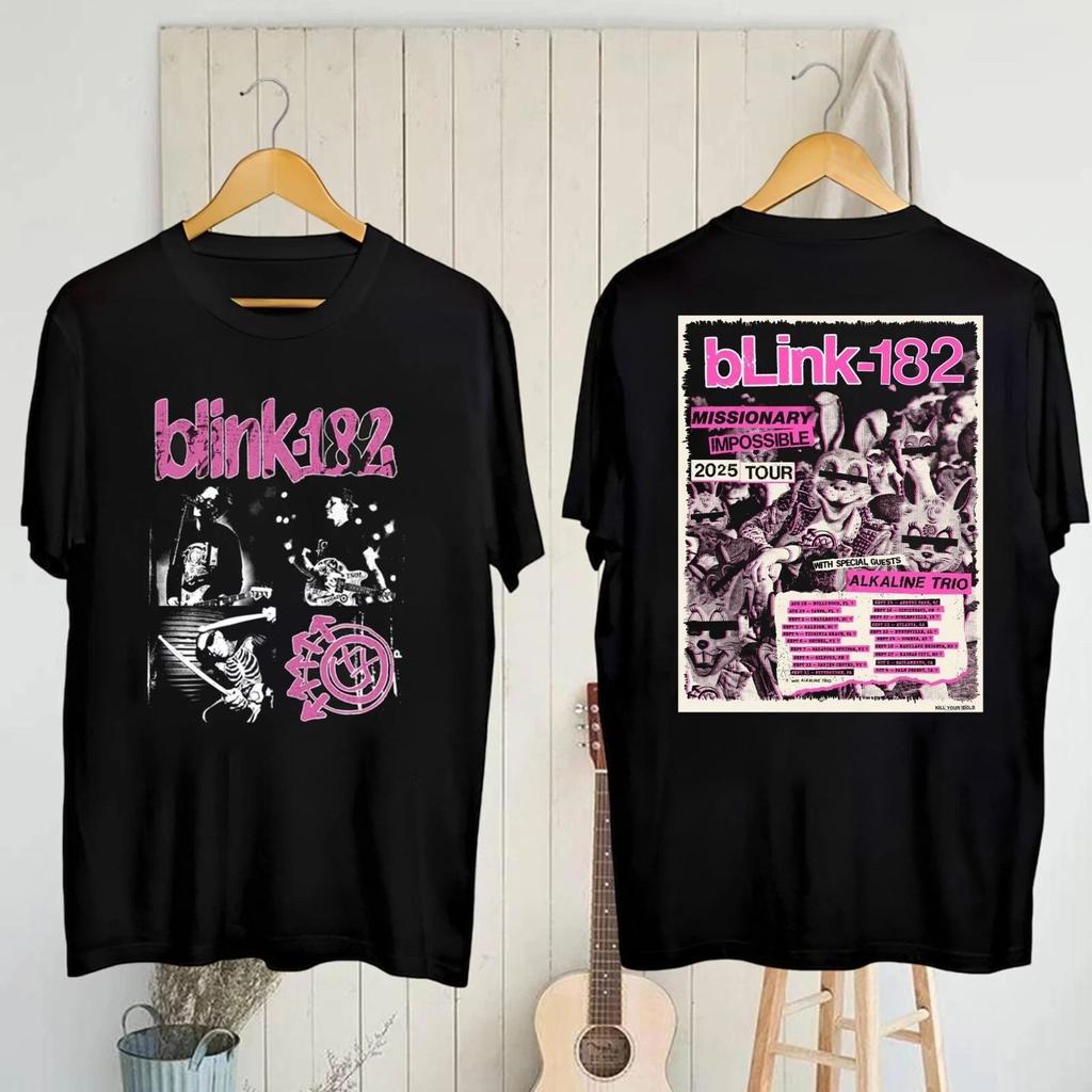 VERKOOP! Blink-182 Missionary Impossible Tour 2026 T-shirt Rockband Blink-182