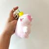 Creative Kapibala Keychain Pendant That Can Spit Bubbles Cute Capybara Schoolbag Hanging Ornament Grab Machine Doll