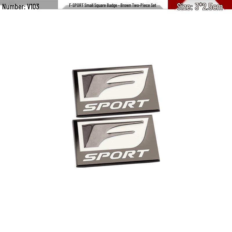 Emblems for Lexus IS200T, NX, CT200: FSPORT, Rear, & Side