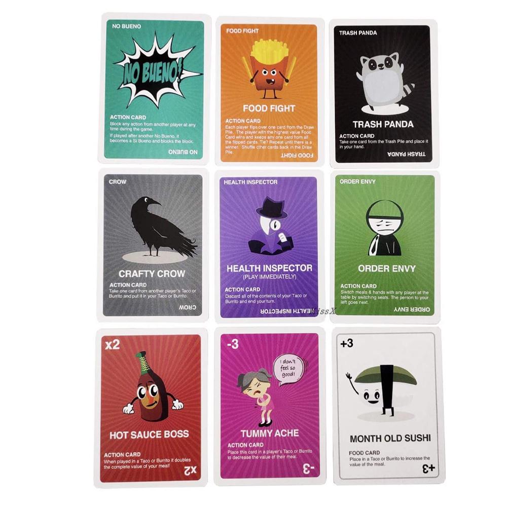 Buy Funny Card Game Taco VS Burrito Food Fight Game Children Party Leisure  Game at affordable prices — free shipping, real reviews with photos — Joom