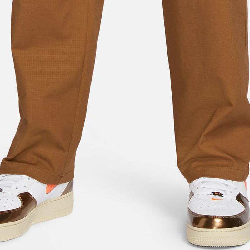 Nike Solid Color Straight Leg Mid Rise Woven Cargo Pants Men bottoms Brown FZ5766-281