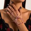 Dunkler Punk Halloween Armreif Elastische Halloween Handdekoration Lustige Spinne Stretch Armbänder Mädchen