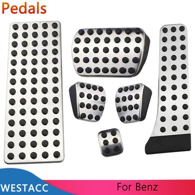 Car Pedals Gas Brake Clutch Rest Pedal Cover for Mercedes Benz C E S GLK SLK CLS SL-Class W203 W204 W211 W212