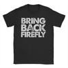 Shiny Firefly Serenity Tshirts Unisex Unisex Vintage Pure Cotton Tee Shirt Round Collar Short Sleeve T Shirts Gift Idea Clothes