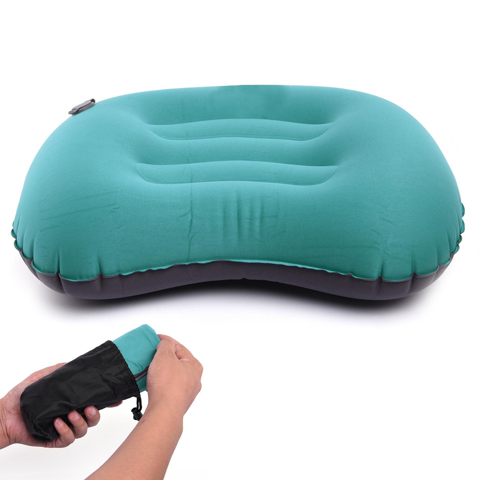 

Led Inflatable Pillow Portable Mini Ultralight Outdoor Camping Soft Blow Up Pillows For Beach Travel blue #1