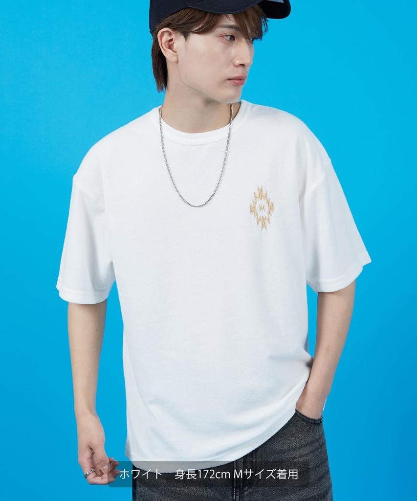 [IMPROVES] [SIDEWAYSTANCE] Native American Print Pile Short Sleeve T-Shirt