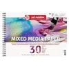 Multi-technique Paper - TALENS - A4 - 250 G/m² - 30 Sheets - Ideal for Watercolor and Acrylic