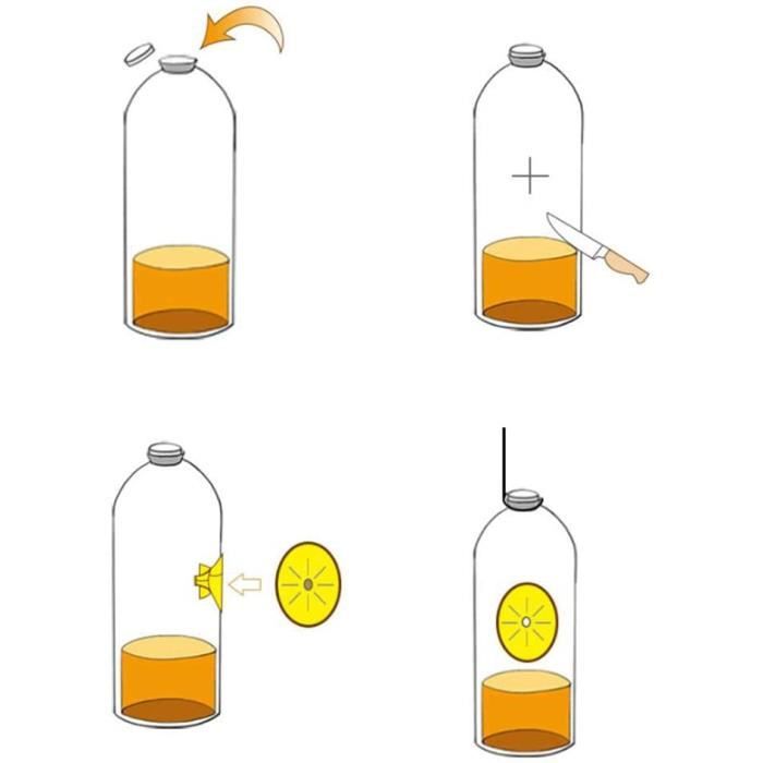 10PCS Pièges à Guêpes Jaune Piège à Guêpe Piège à Entonnoir Jaune Guêpes Frelon Piège à Mouches des Fruits Forme D'abeilles Pièges V
