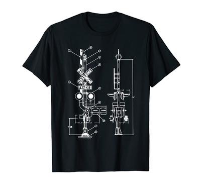 Vintage Modelleisenbahn 10 Kreuzungszeichnungen Modelleisenbahn T-Shirt