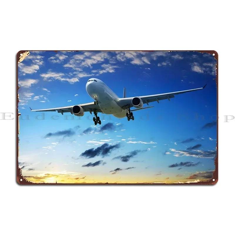 Airplane Metal Sign Wall Mural Customized Bar Wall Cave Funny Tin Sign Poster 20x30cm(7.8x11.8inch)