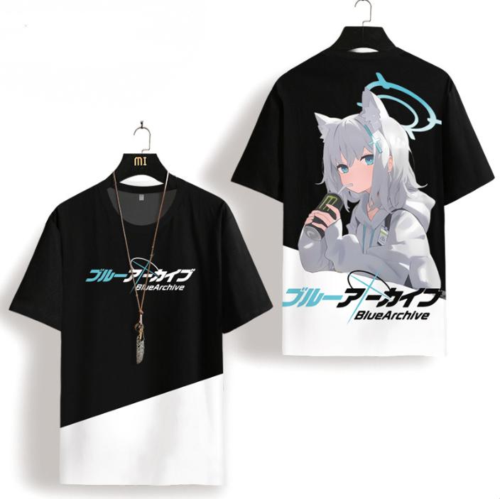 Game Blue Archive T-shirt Male 3D Print Kid Anime T shirt Men Women Short Sleeve O-Neck Tee Fashion Harajuku Cosplay Cartoon Top
