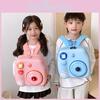 Eva Childrens Camera Shape Backpack With Breathable Straps And Geometric Pattern For School Use