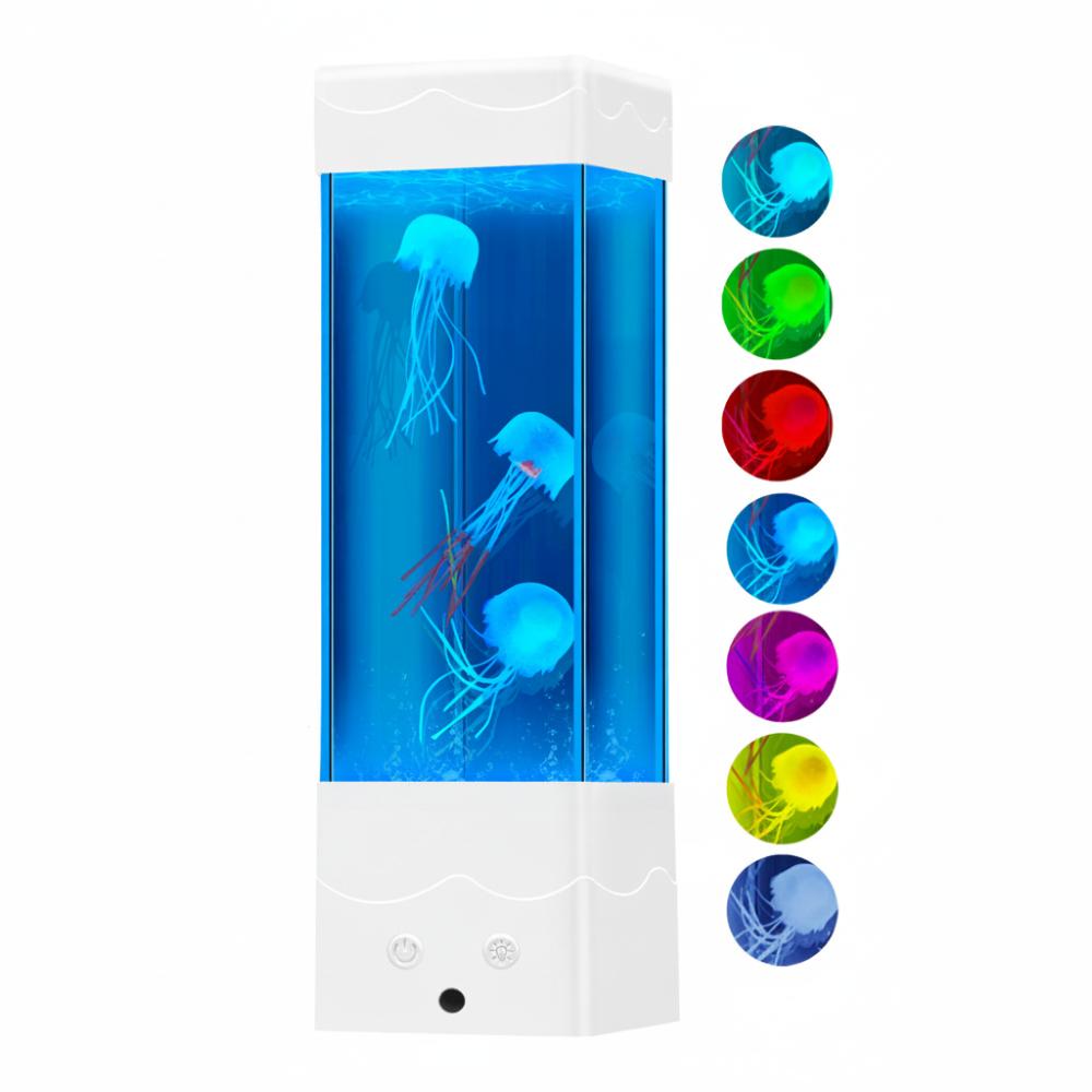 Color-Changing Night Light USB Charging Desktop Light Creative LED Jellyfish Lamp  Bedroom