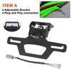 ZX-4R ZX-25R Rear License Plate Holder For KAWASAKI NINJA ZX4R ZX4RR ZX25RR Motorcycle Tail Tidy Fender Eliminator LED Light