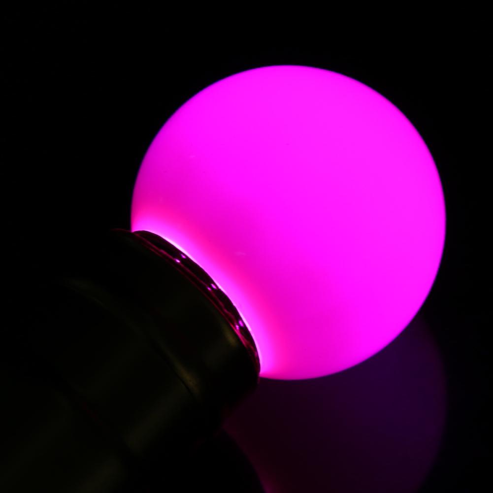 2W E27 Multicolor Round LED   Light Bulb Globe Lamp Home Bar Shop Lighting White