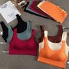 New Seamless Plus Size Underwear Set: One-Piece Vest & Triangle Briefs with Chest Pad.