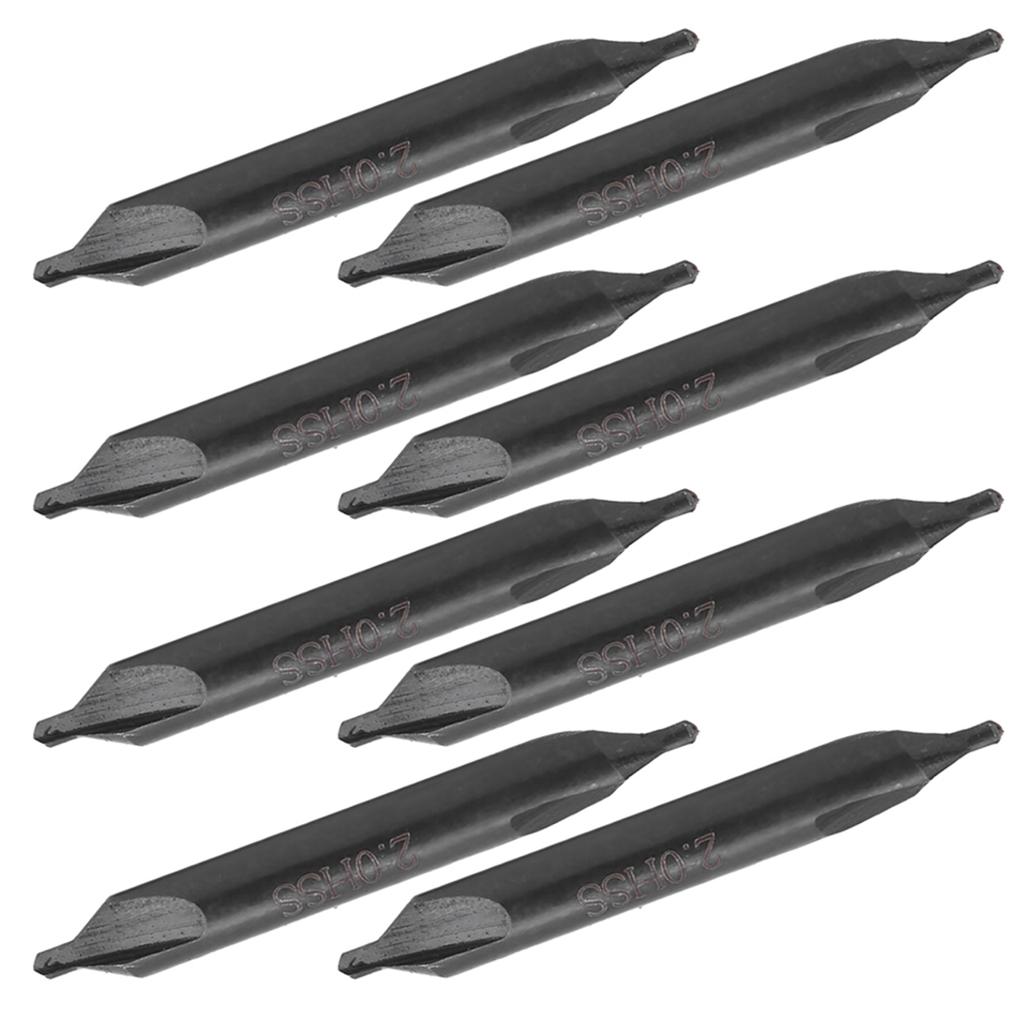 10 Stück Zentrierbohrer Typ A Edelstahl Spezialbearbeitung Industriebedarf 2mm