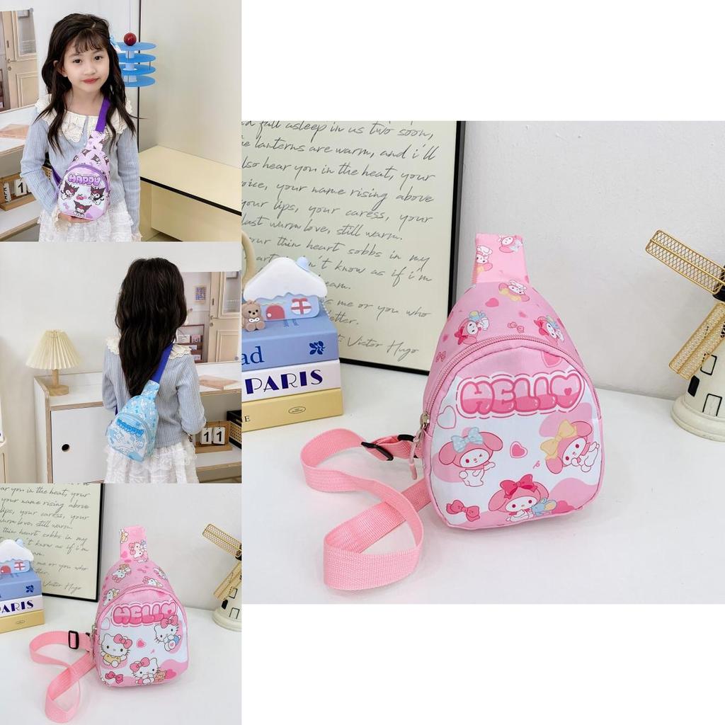 Cinnamoroll Kids Chest Bag With Cartoon Print For Daily Use And Toddler Fashion