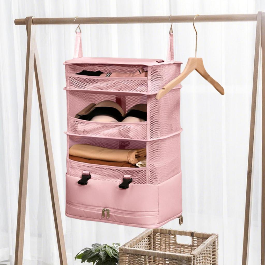 Hanging Travel Shelves Bag Clothes Storage Foldable Compression Casual Packing Cube Luggage