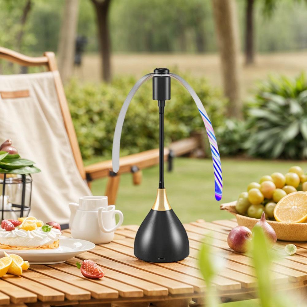 Fly Fans for Tables Fly Repellent Fan with Holographic Blades Fly Spinner for Picnic Restaurant Party Home BBQ