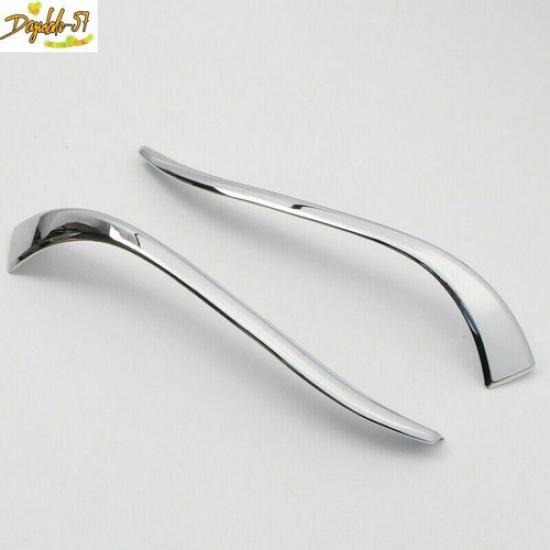 Chrome Door Mirror Stripes Upper Cover Trim 2pcs For Toyota 4Runner 2014 - 2024