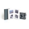 kinokoo for Fujifilm Instax Wide 400 Photo Album, Holds 80 3.4x4.3-inch Photos, Available in 3 Colors, PU Leather (Gray), Birthday Gift