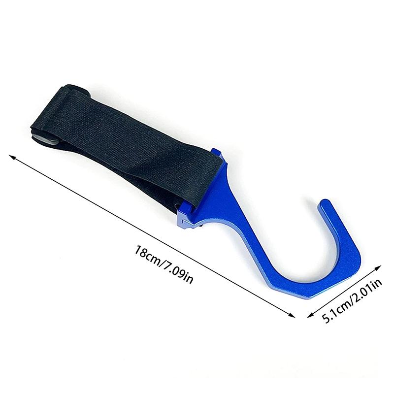 Aluminum Steering Wheel Hook With Adjustable Nylon Strap, Car Mounted Modification