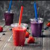 50/100 STÜCKE Einwegbecher aus klarem Kunststoff Eiskaffee Smoothie Milchshake Kaltgetränk für Partys Geburtstage Hochzeiten Camping Utensilien
