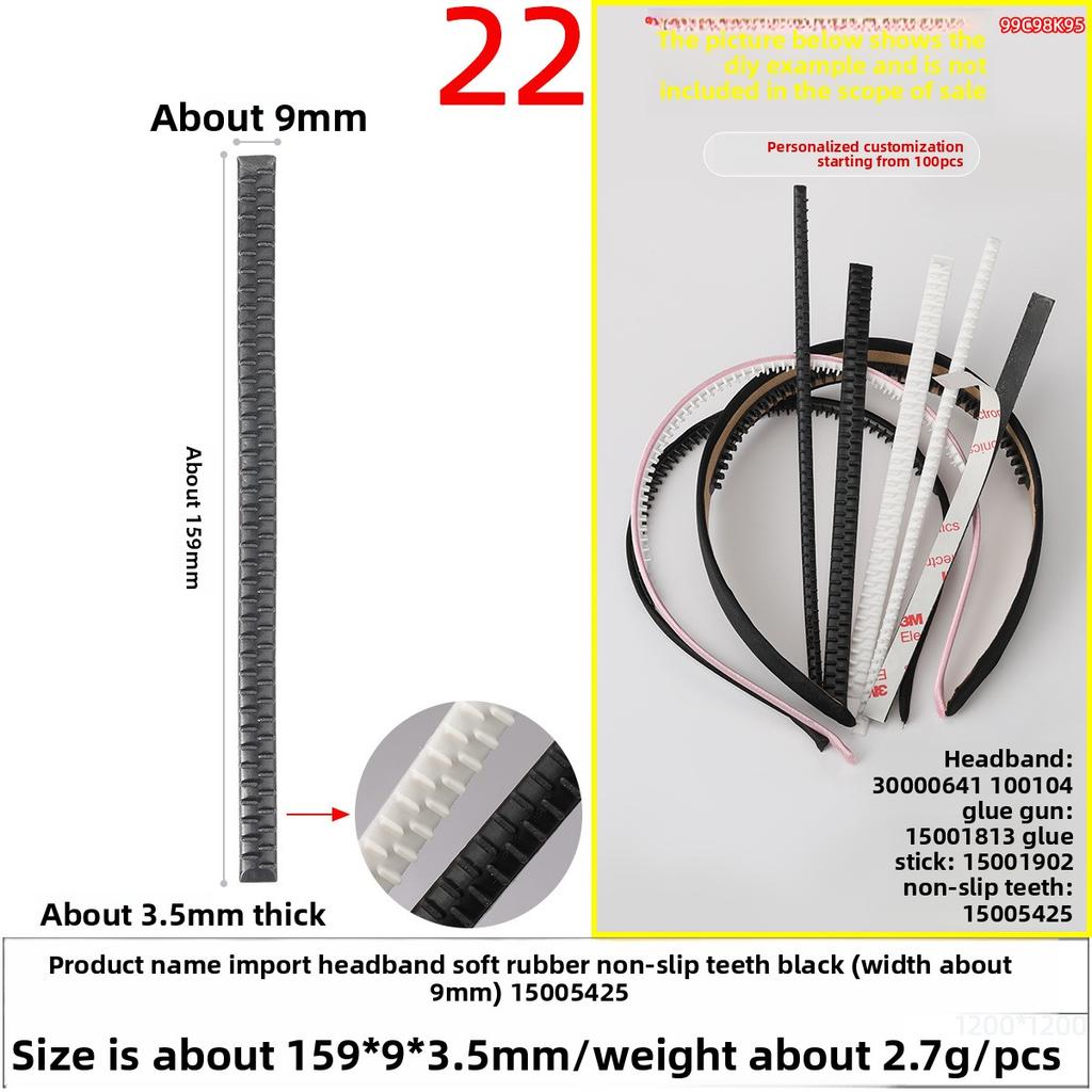 The Hair Band and Hair Accessory Are Firm with Anti-slip Strips and Teeth That Come with Self-adhesive Stickers and Are Not Easy To Fall Off