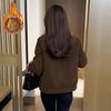 Plus Velvet Thickened Parker Padded Jacket Women's Winter Fashion Casual All-match Mother Warm Padded Jacket Padded Jacket Short Jacket