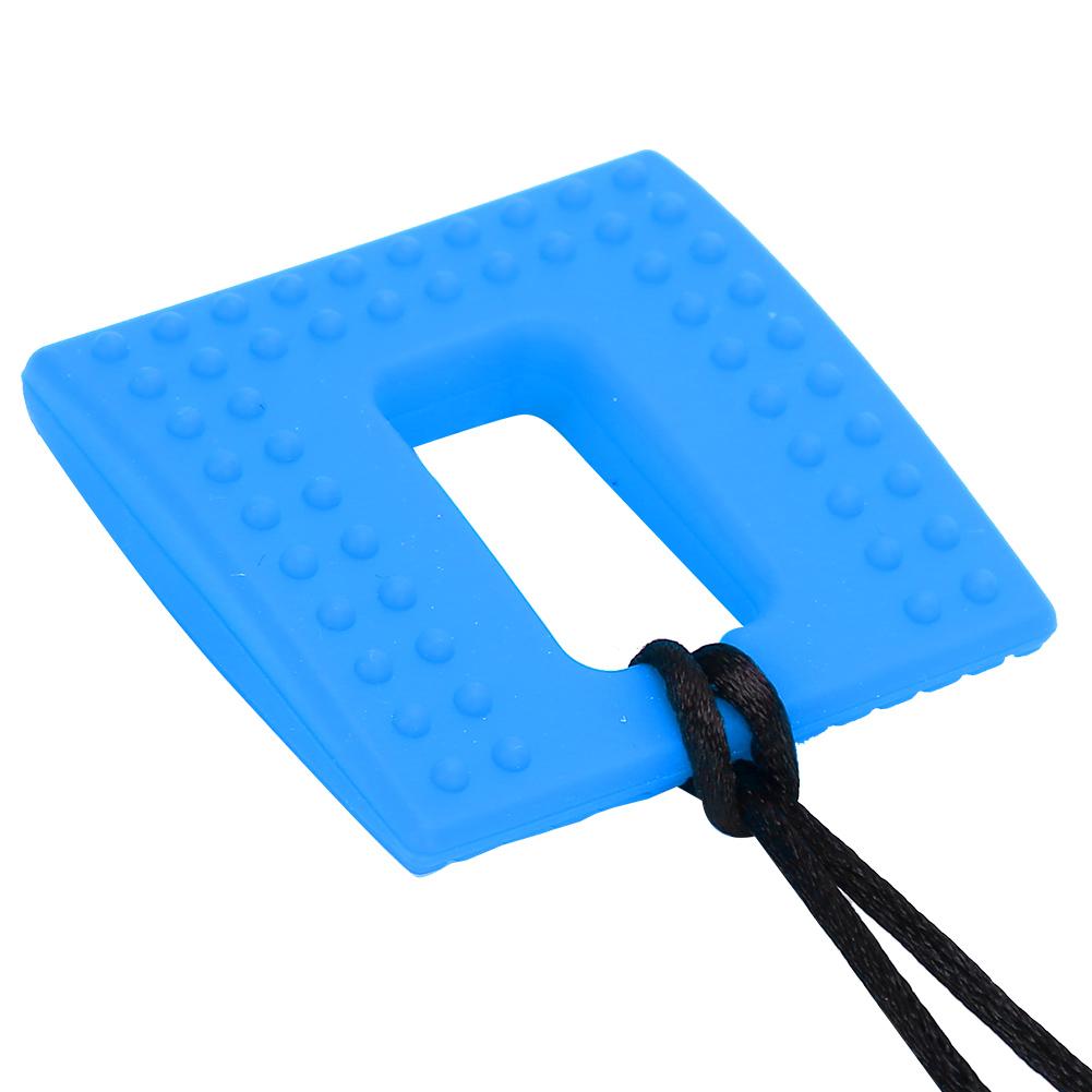 

Детский прорезыватель Младенческий силиконовый сенсорный жевательный прорезыватель для облегчения боли при прорезывании зубов для новорожденных Синий