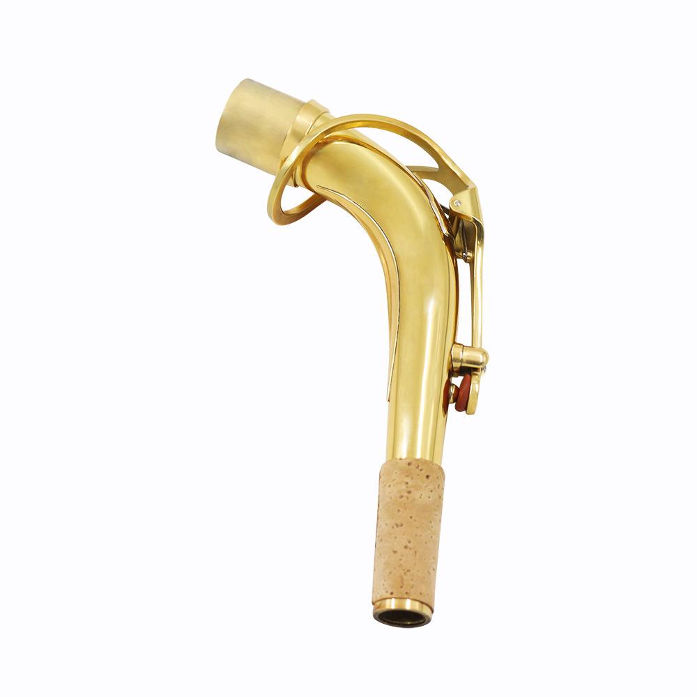 E Alt Saxofoon Messing Halsbuis, 2,5 cm Opening, Gebogen Muziekinstrument Accessoire met Saxofoon Mondstuk.