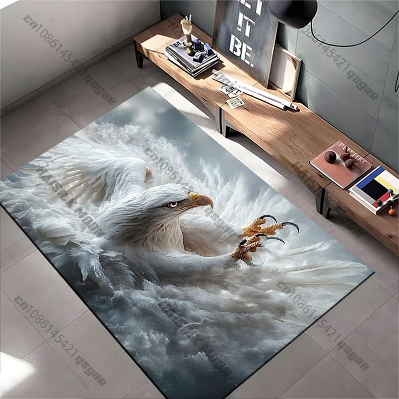 Majestic eagle powerfully descending carpet Yoga living room room decor children's crawling mat doormat area rug games mat