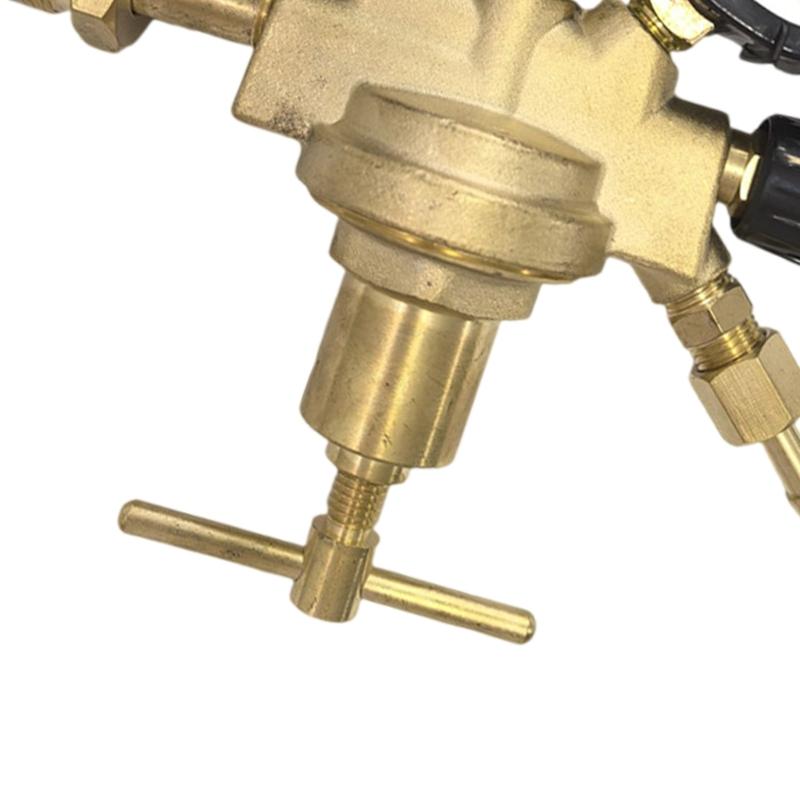 Accuracy Bronze Gas Pressure Regulator For CO2 Rare Welding Systems G3/4 Thread Guard Gate Plan